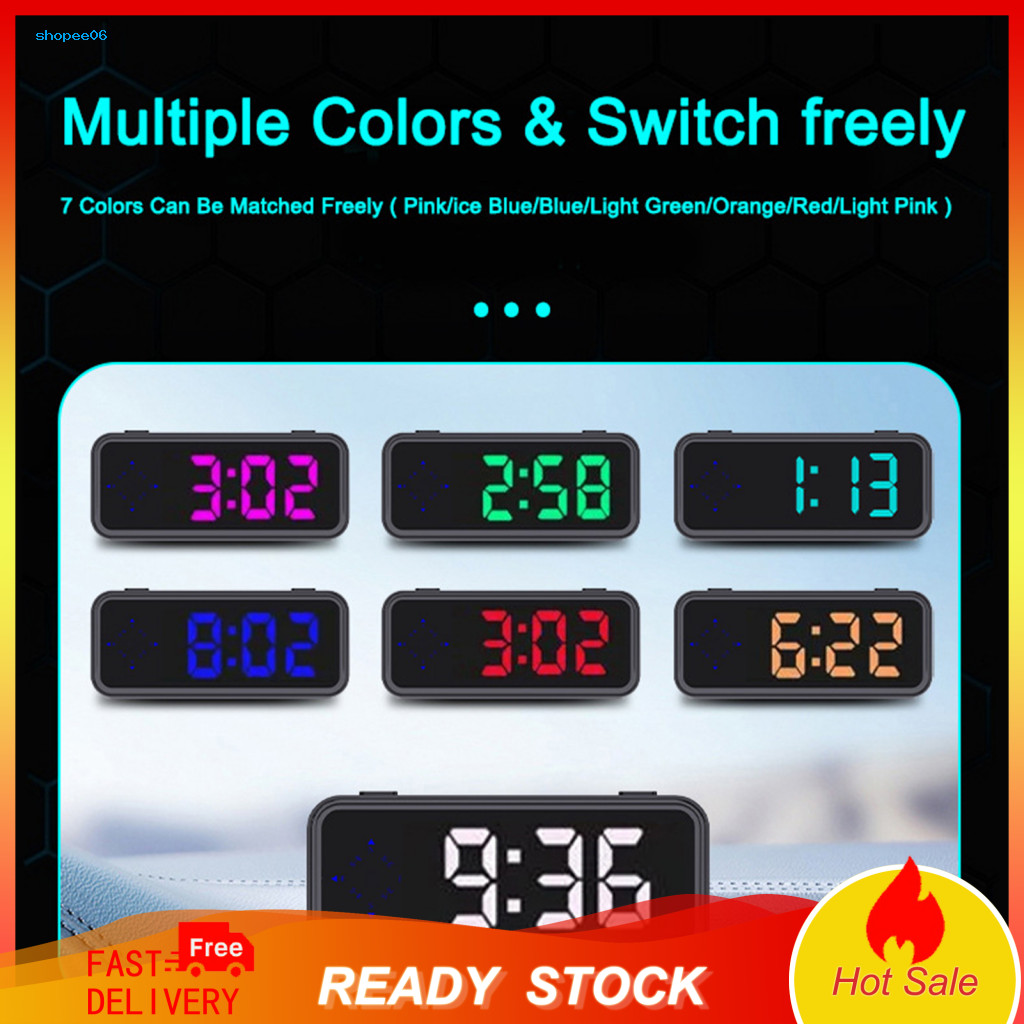Multi-color Led Speedometer Mini Digital Car Hud Gps Head Up Display Universal for Vehicles Mph/kmh Acceleration Braking