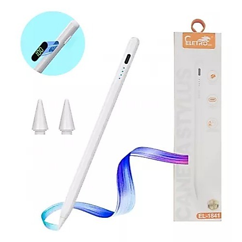 CANETA TOUCH STYLUS RECARREGAVEL UNIVERSAL CELULAR TABLET IPAD NOTEBOOK CAPACITIVA PONTA FINA DESENHAR BATERIA LONGA