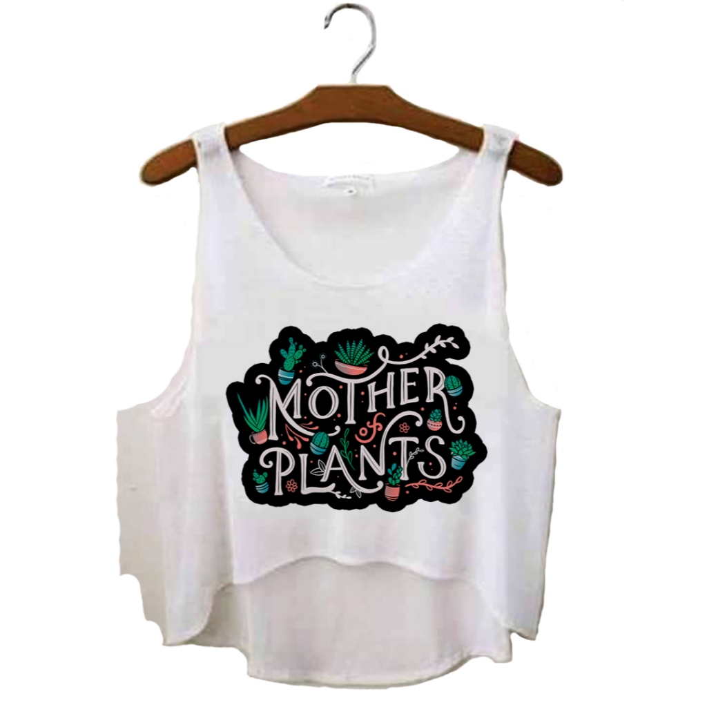 Cropped Mother of Plants || Regata Tshirt Tumblr Aesthetic Pinterest