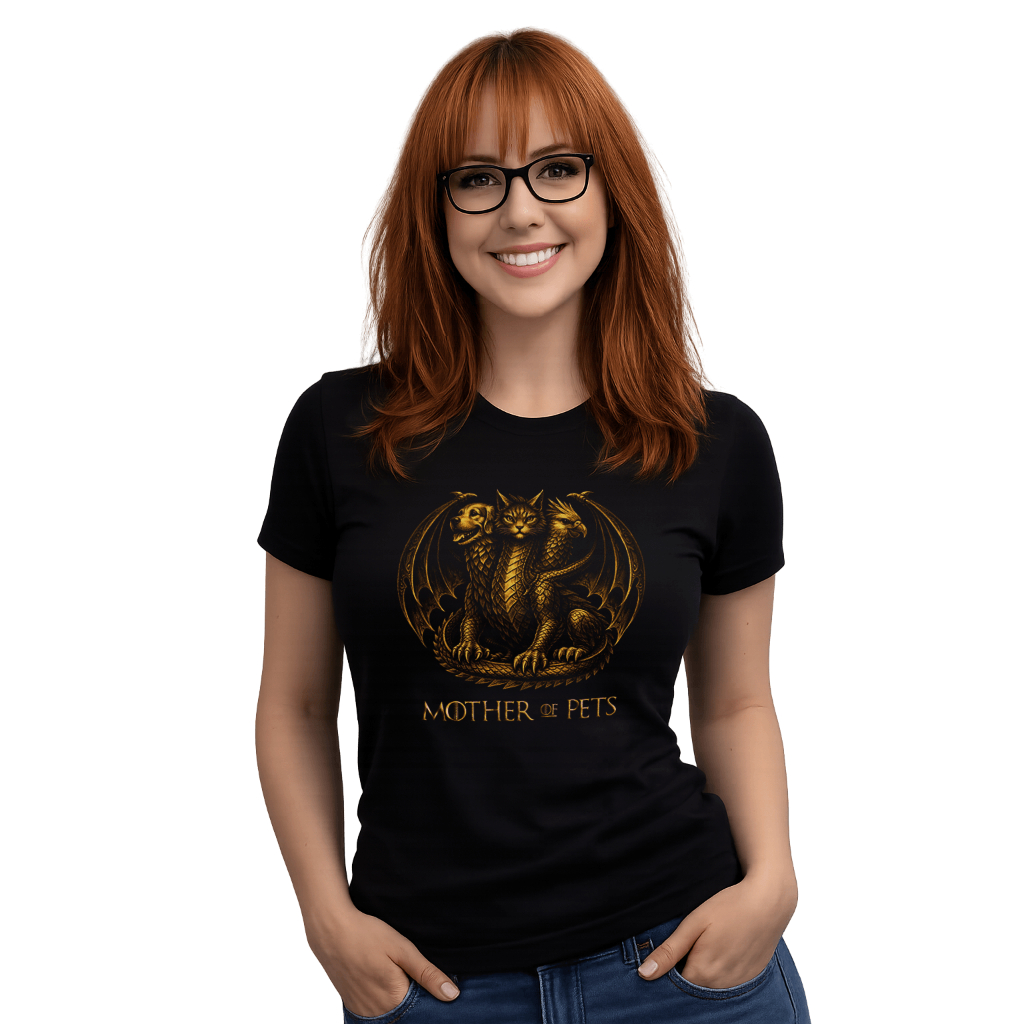 Camiseta Mãe de Pet Dia das Mães Mother of Pets Thrones presente Geek camiseta nerd