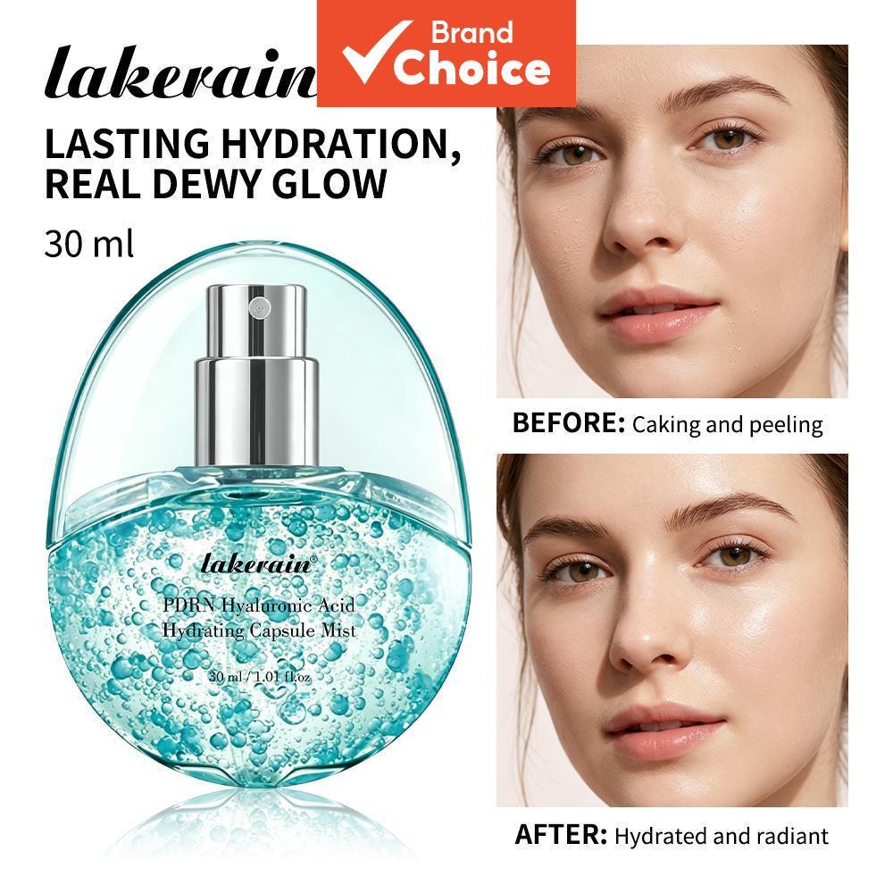 Lakerain Cápsulas Hidratantes Bruma PDRN Ácido Hialurônico Microcápsulas Rápida Absorção Reparação da Pele Bruma Facial