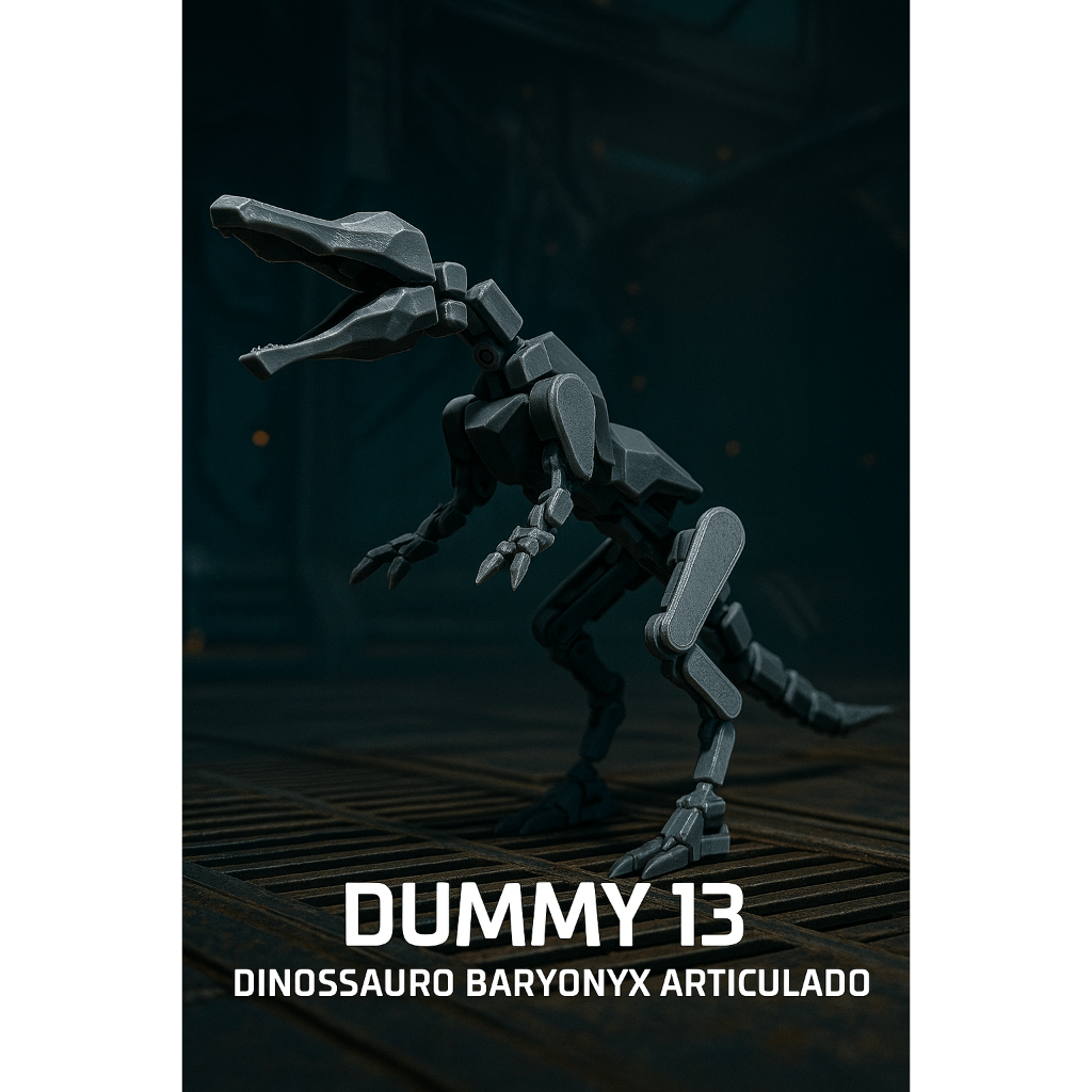 Dinossauro Dummy 13  Baryonyx Articulado Brinquedo Decoração Varias Cores Decoração Varias Poses - Impressão 3D