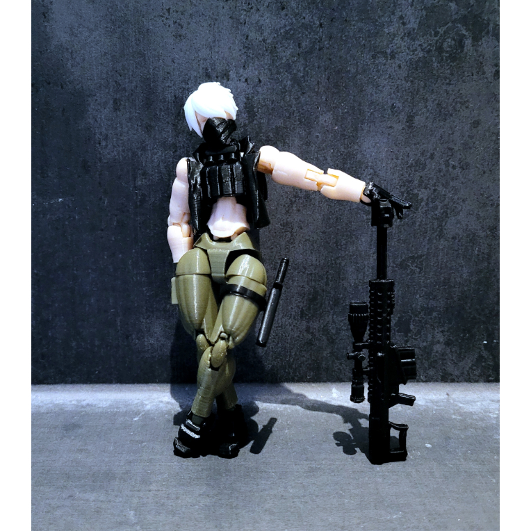 Boneco Dummy 13 Mercenário O Atirador Brinquedo Varias Poses - Impressão 3D