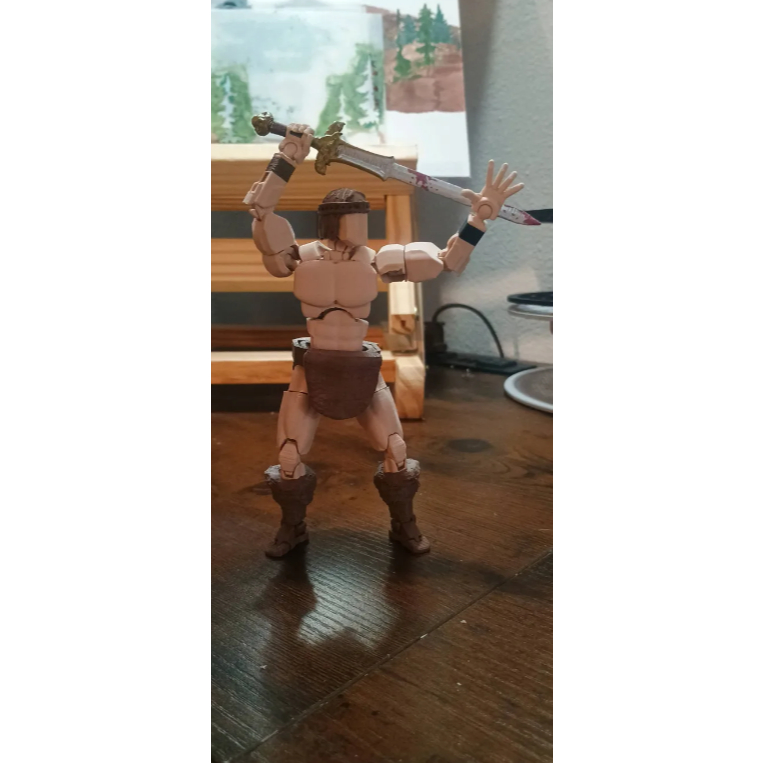 Boneco Dummy 13 Conan O Bárbaro Brinquedo Articulado Varias Poses - Impressão 3D
