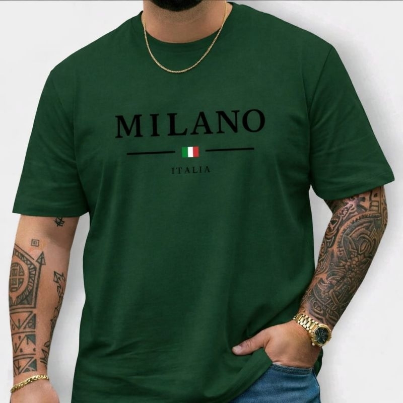 Camiseta Tamanho Grande Plus Size em Algodão Milano Puro Estilo e Personalidade Com Qualidade.