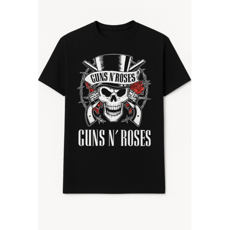 Camiseta Rock  Estampa Guns N Roses  Estilo, Atitude e Personalidade!