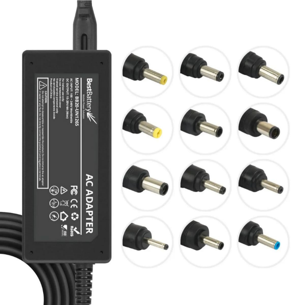 Fonte Universal para Notebook 65W 15V-20V com 12 Modelos de Pino de Encaixe BB20-UNI265 BestBattery