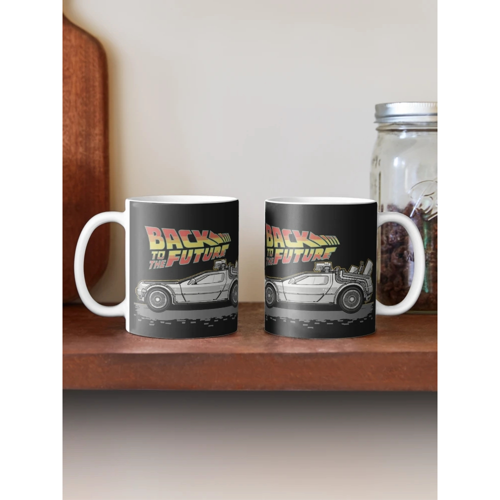 Caneca De Volta Para O Futuro Delorean Marty Mcfly Doc Brown