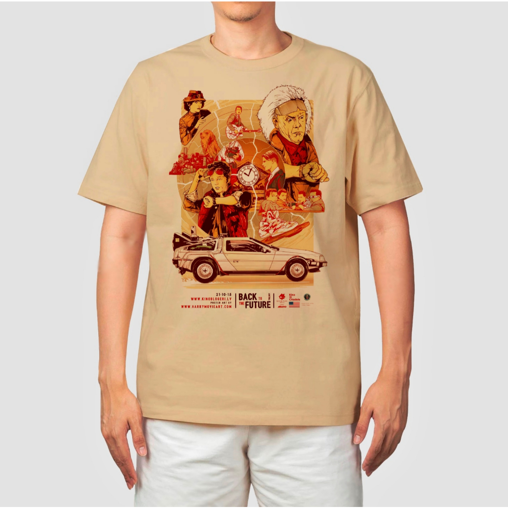Camiseta camisa De Volta Para O Futuro Delorean Marty Mcfly Doc Brown delorean Filme anime nerd série