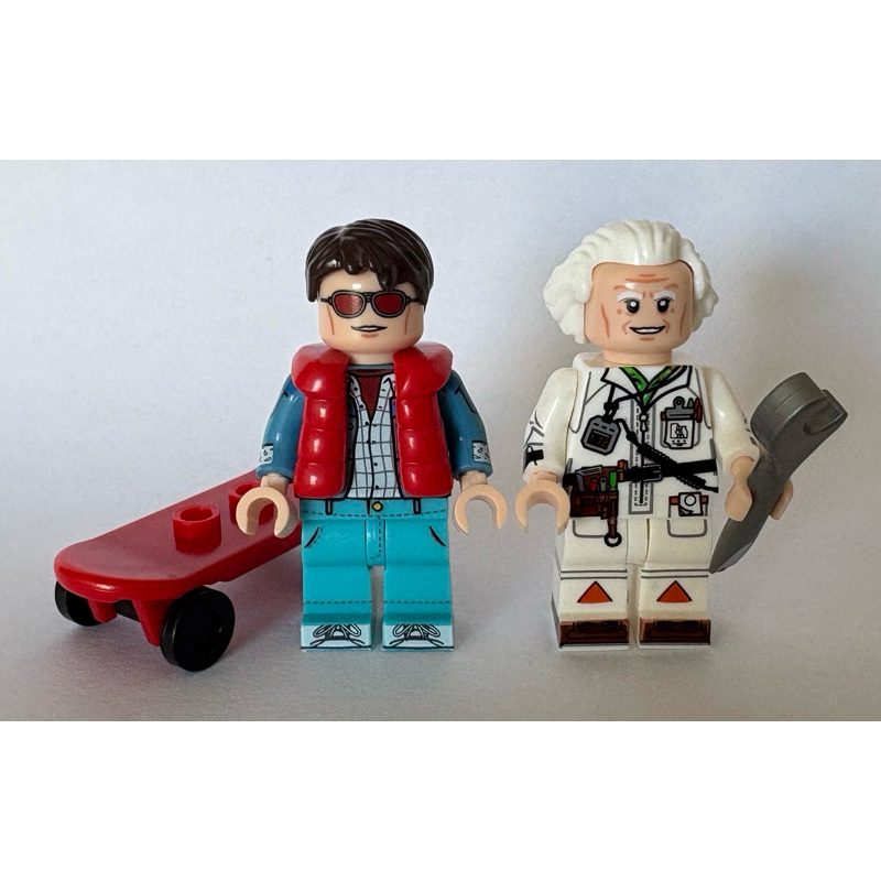 Minifiguras Bonecos De Volta para o Futuro Martin McFly Doc Brown