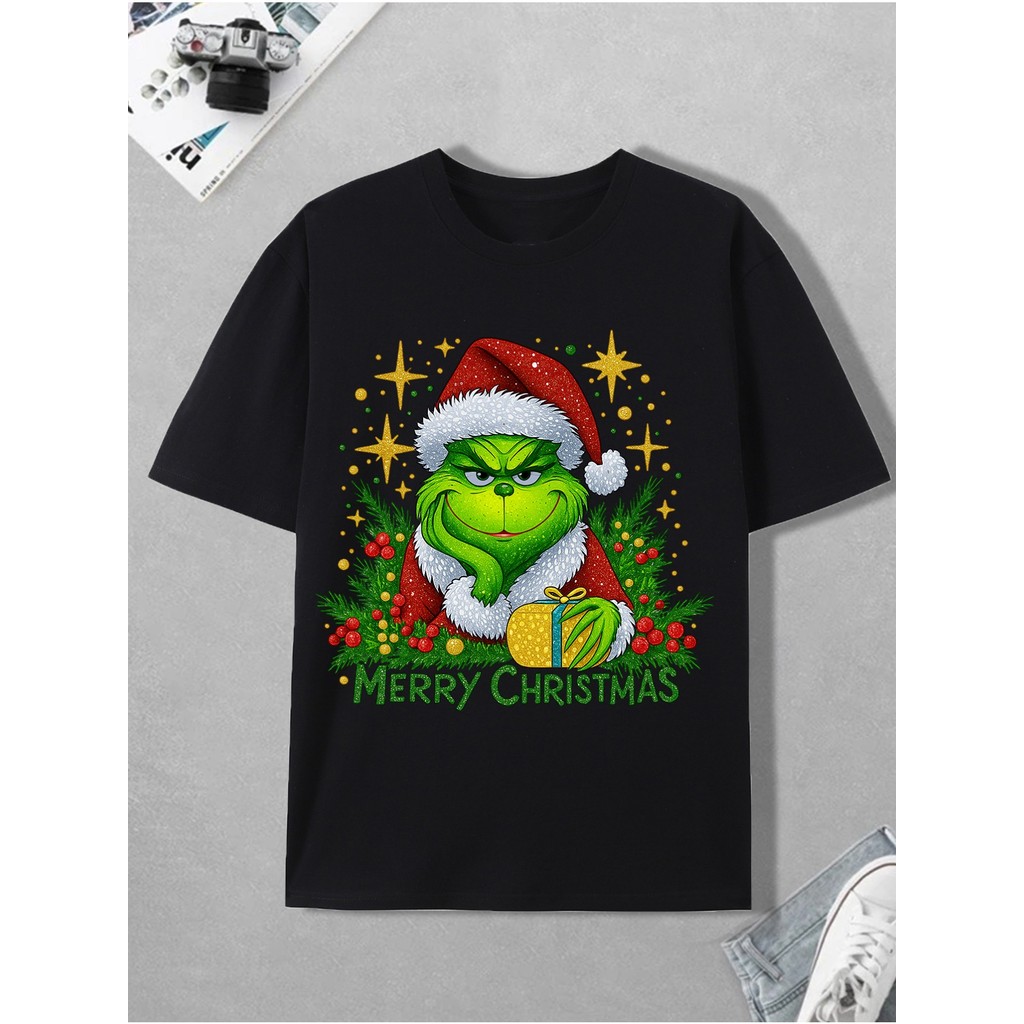 Camiseta Masculina Anime Print Estampa Casual Confortável Estilosa Moderna Dia a Dia
