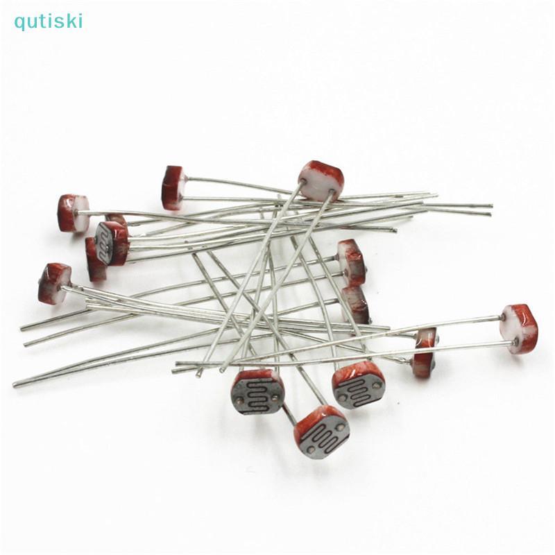 Alto-Falante QUTI 30 Pcs Fotoresistor LDR CDS 5mm Sensor De Resistor Dependente De Luz GL5516