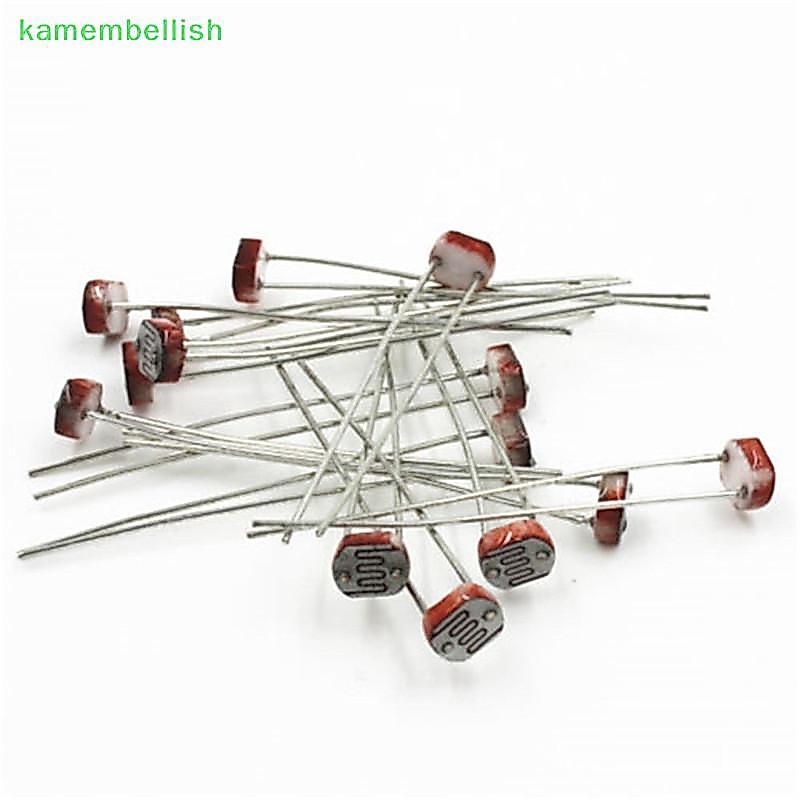 kamembellish12 30PCS Fotoresistor LDR CDS 5mm Sensor De Resistor Dependente De Luz GL5516