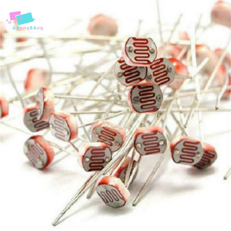 Abongbanghn 30 Pcs Fotoresistor LDR CDS 5mm Sensor Resistor Dependente De Luz GL5516 Agradável