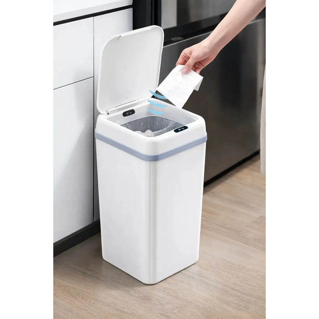 Lixeira Inteligente Automática 12L Sensor de Movimento Touch | Sem Contato