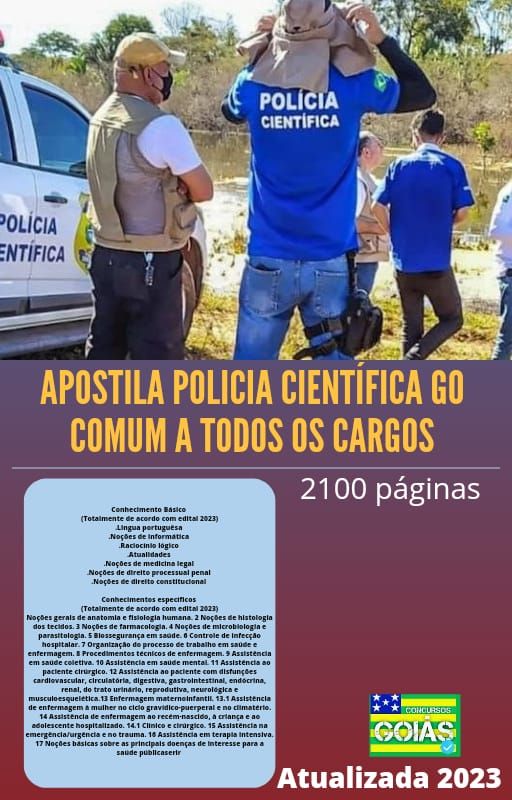 Apostila policia científica - GO 2023