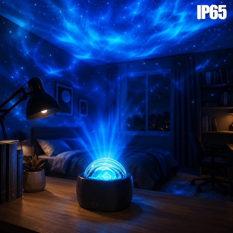 Luz noturna de projeção de cortina Touch Aurora Sky, fonte de alimentação USB ajustável luz norte, luz atmosférica de pr
