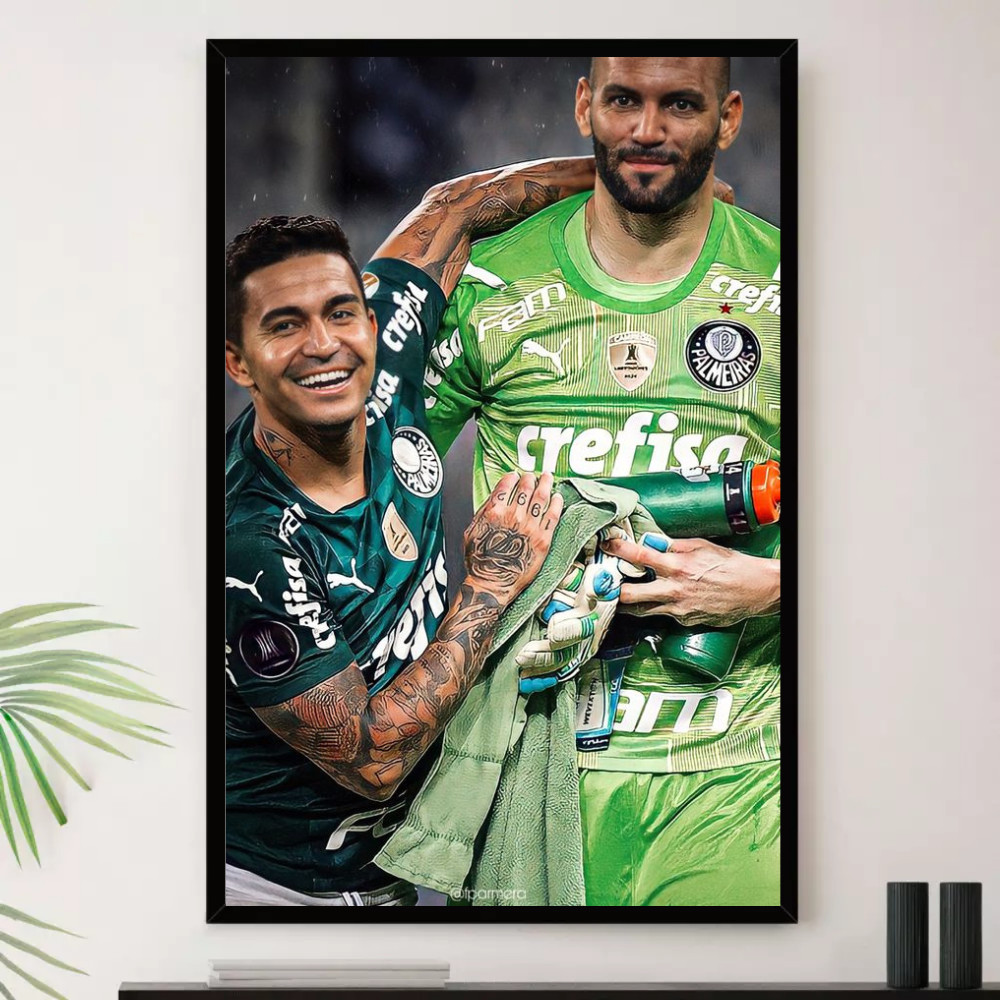 Quadro Dudu E Weverton Campeão Decorativo A4 23x33cm