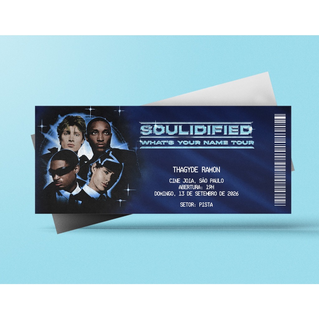 Ingresso Holográfico Personalizado Soulidified - What's Your Name Tour