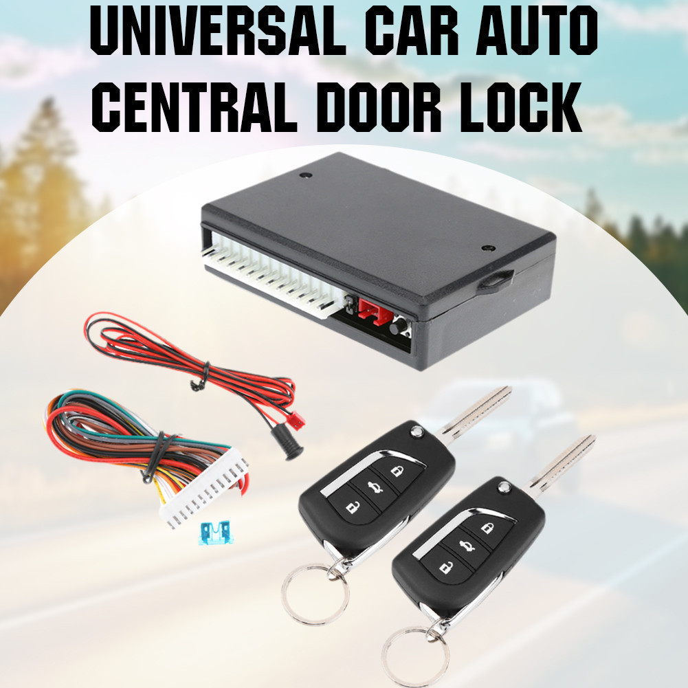 Sistema Universal De Fechadura De Porta De Carro Com Entrada Remota Sem Chave 433.92 Mhz