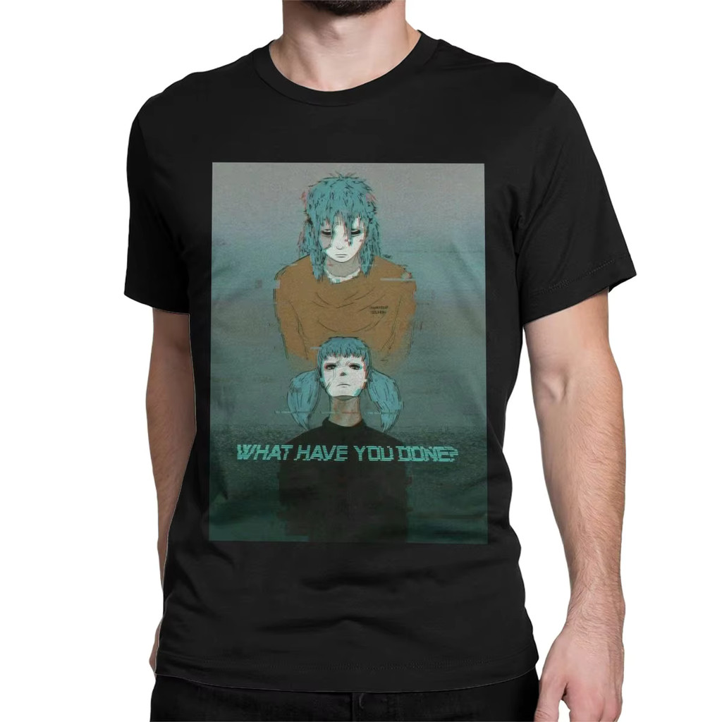 Camiseta Masculina Feminina Oversized Estampa Duas Versões Sally Face Frase What Have You Done, Camiseta Streetwear