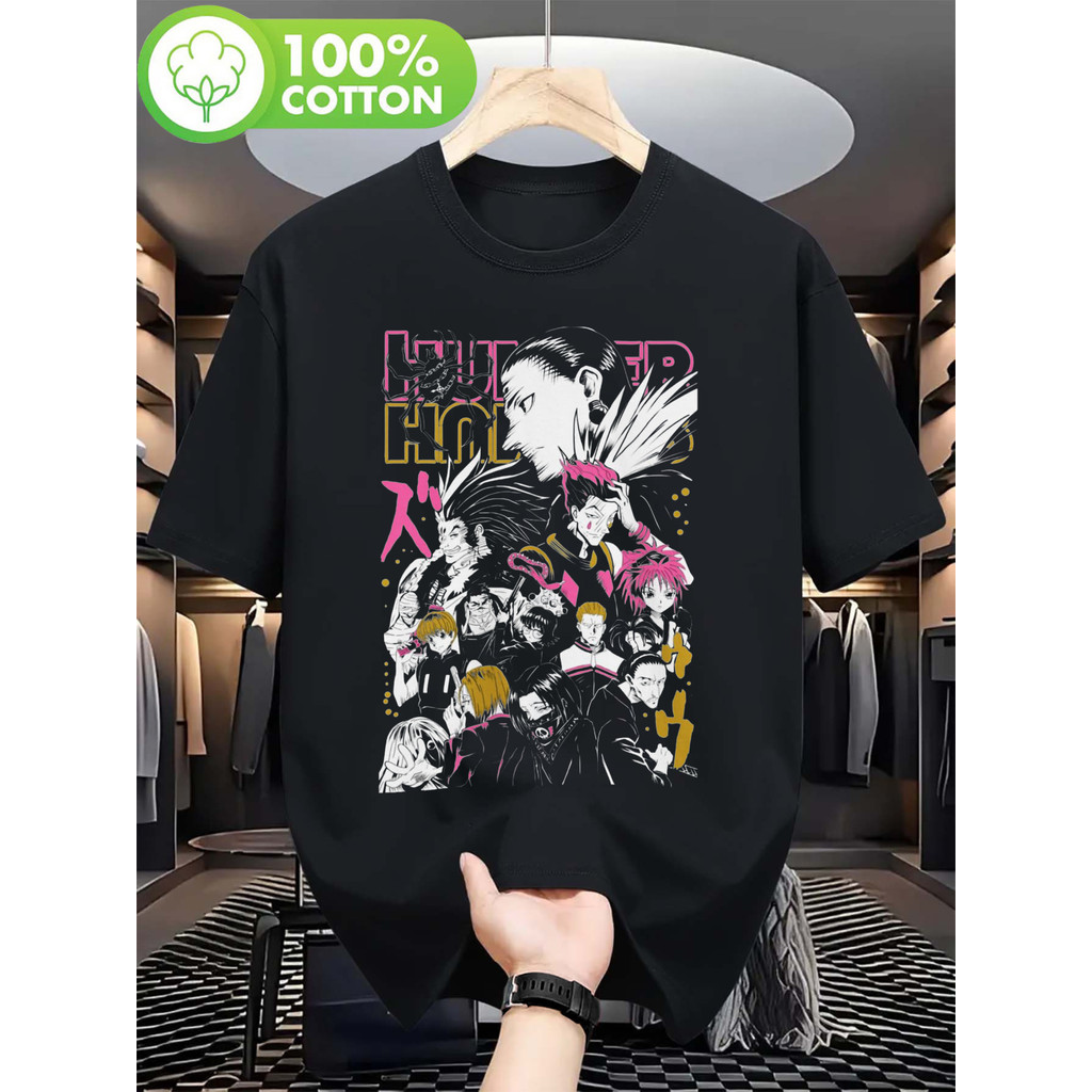 Camiseta Masculina Anime Character Print Estampa X Confortável Moderna Divertida Casual