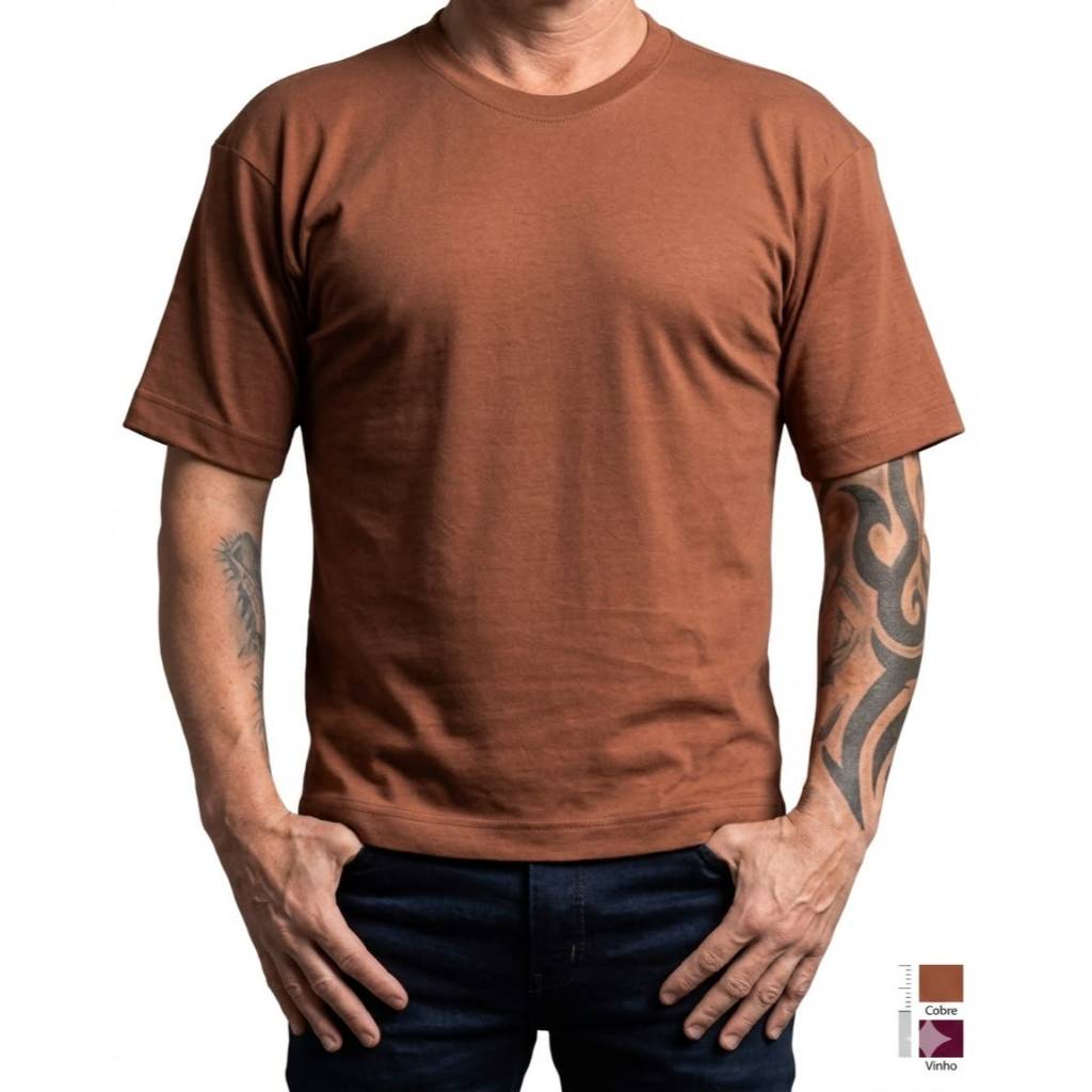 Camiseta Camisa Malha Fria Logo Pequena Unissex