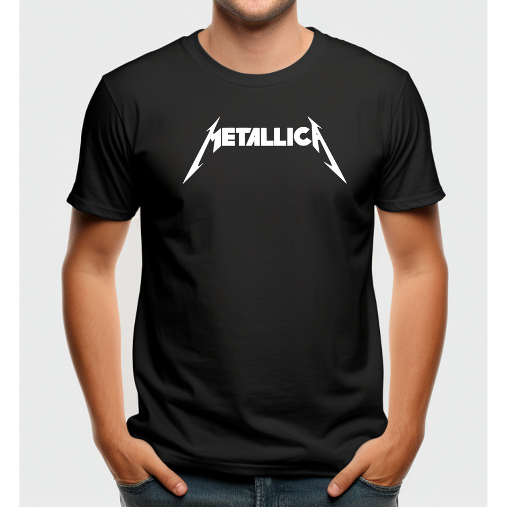 Camiseta Metallica Logo Banda Heavy Metal