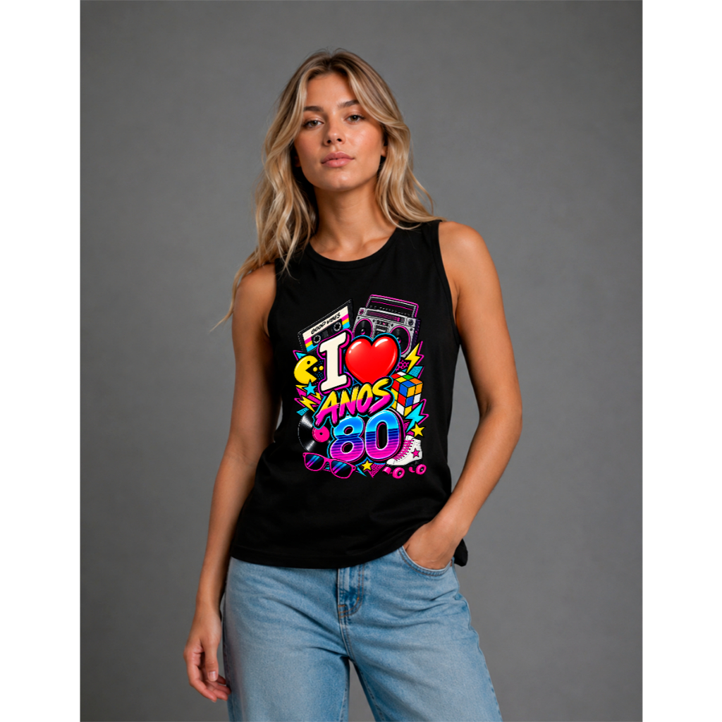 Regata Unissex Retro Anos 80 Flash Back
