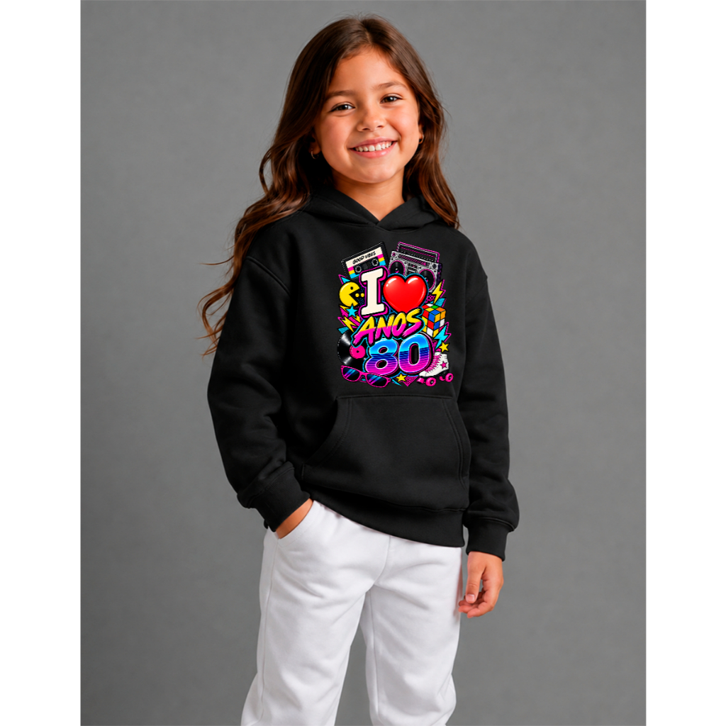Blusa de frio Infantil Retro Anos 80 Flash Back
