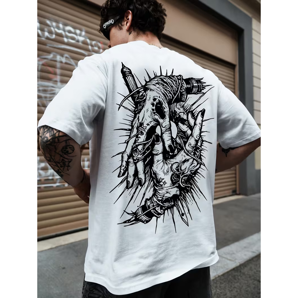 Camiseta 2026 T-shirt Camiseta Masculina Loose Fit Street Style Confortável Estilosa Moderna Casual