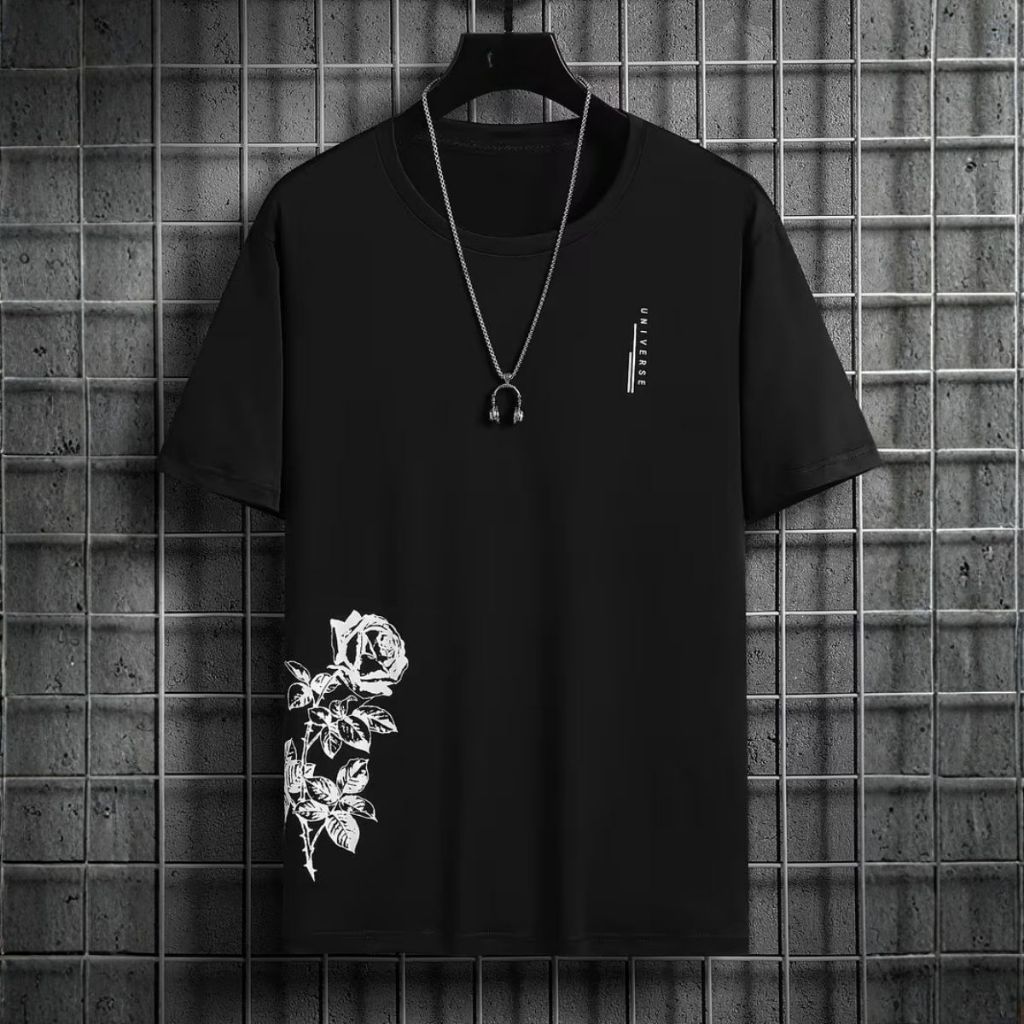 Camiseta Slim Confortável Lançamento Street Wear Casual Loose Fit Urban