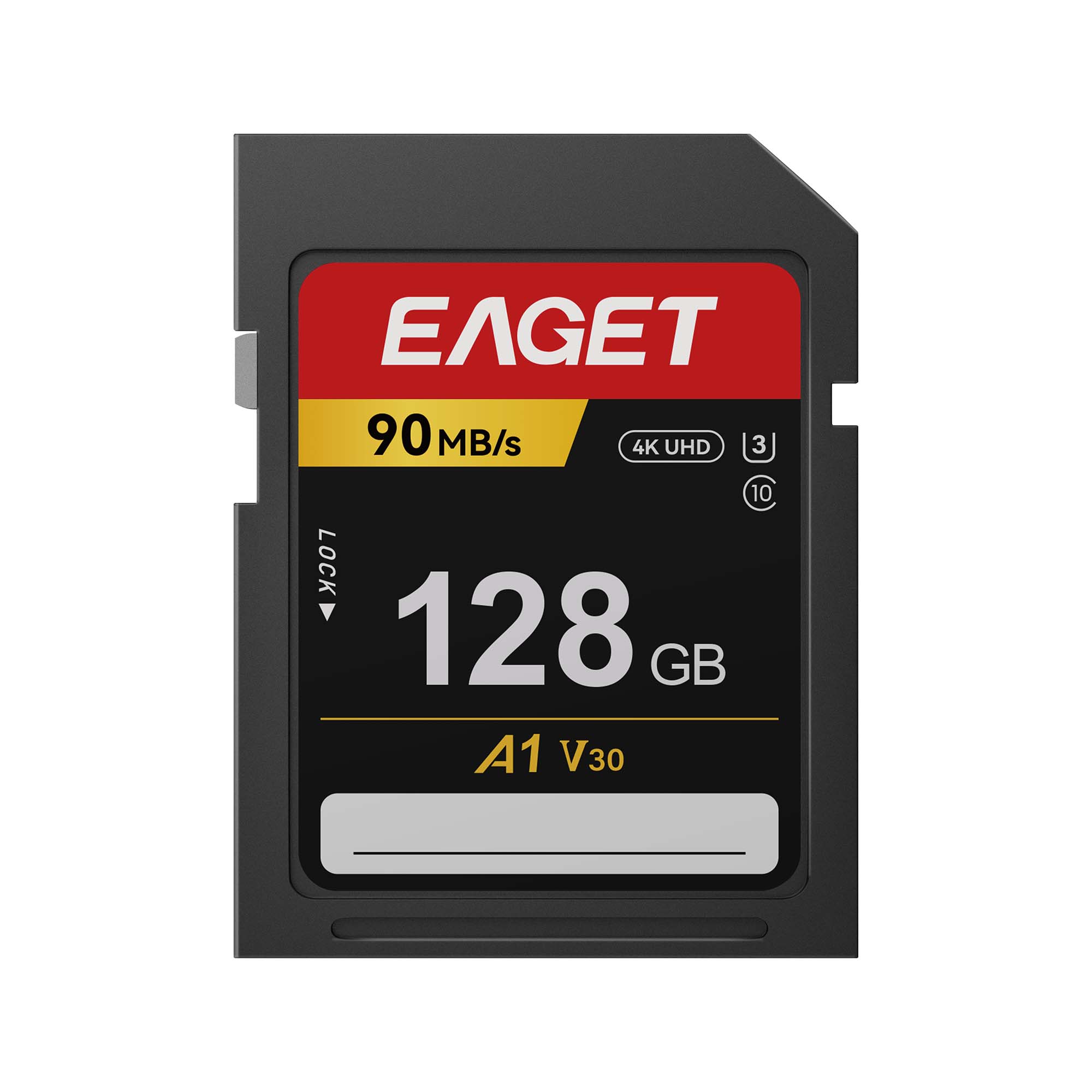 EAGET S8 Cartão SD U3 V30 A1 De Memória 4K De Alta Velocidade Para Armazenamento De Flash Câmera Filmadora DSLR Sem Espe