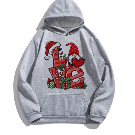 Bonito Natal hoodies Masculino Coreia harajuku Impresso Moletom Com Capuz streetwear