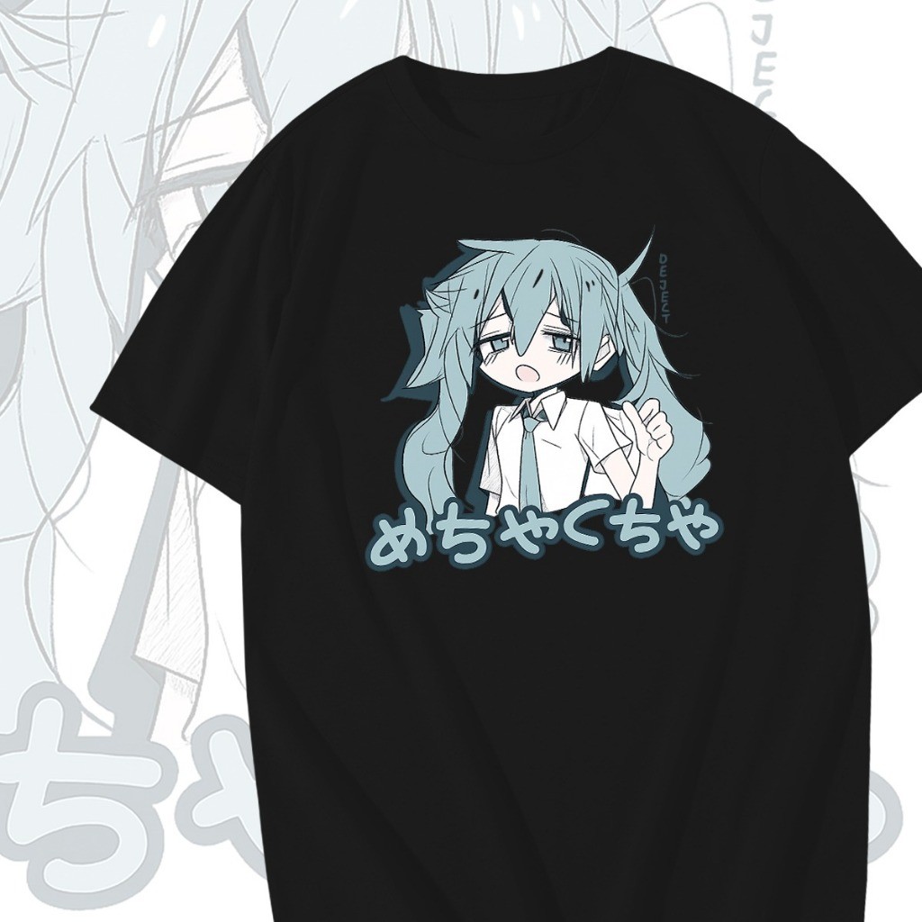 Camisa Camiseta Hatsune Miku Harajuku Unissex 100% Algodão