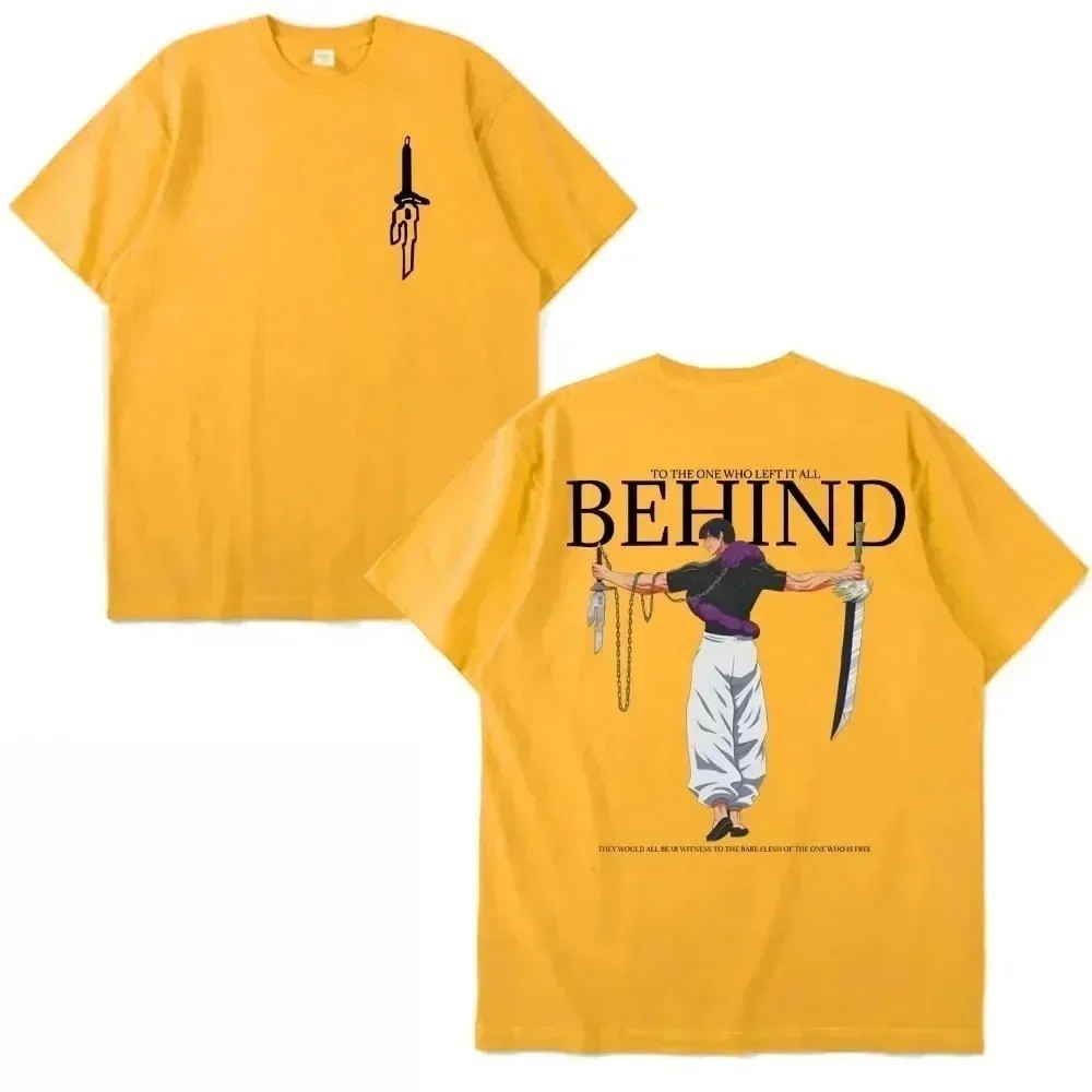 Camiseta De Algodão Jujutsu Kaisen Fushiguro Toji anime de Harajuku Engraçado