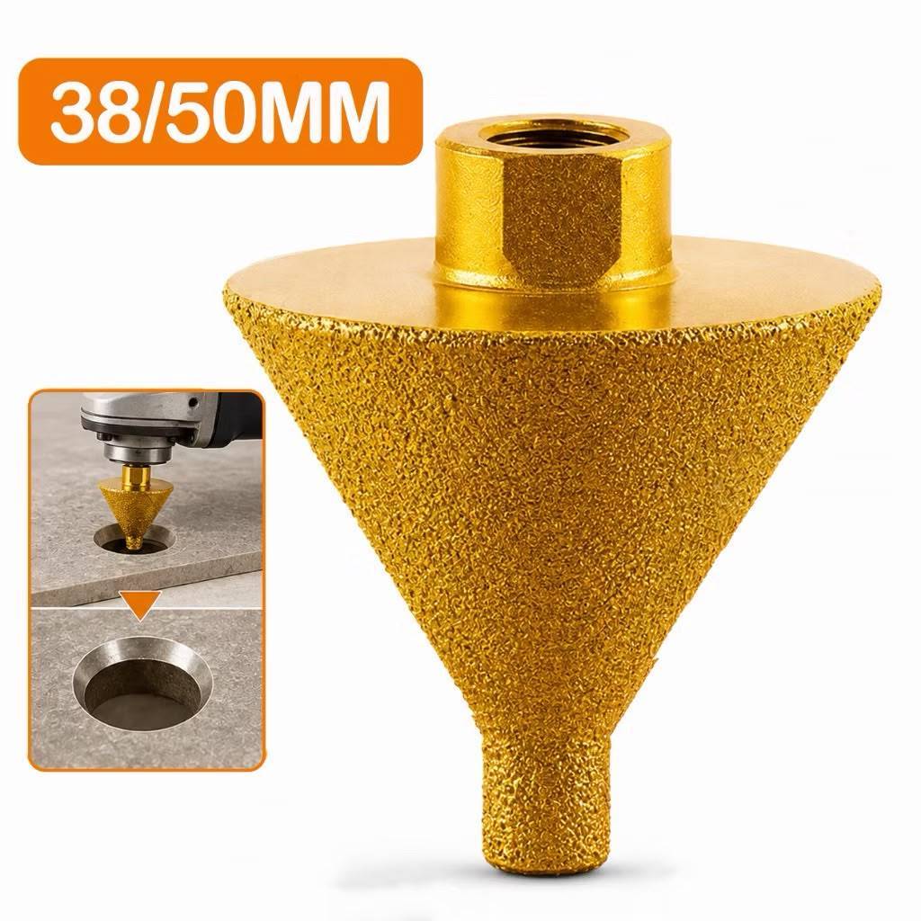 M10-M14 Diamond Cone Ceramic Tile Drilling and Polishing Machine com um diâmetro de 38mm-50mm