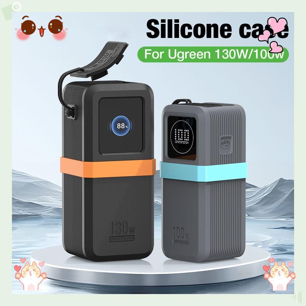 Silicone , Protetor À Prova De Choque Portátil , Para Banco De Potência UGREEN Nexode 20000mAh 130W/12000mAh 100W