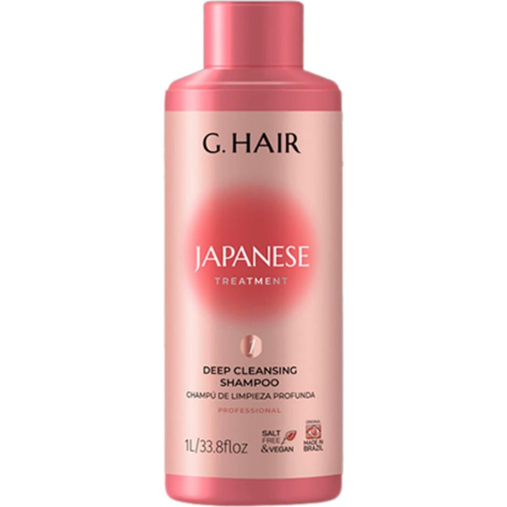 Ghair Japanese Inoar Shampoo 1L Limpeza Profunda Profissional Prepara os Fios para Tratamento