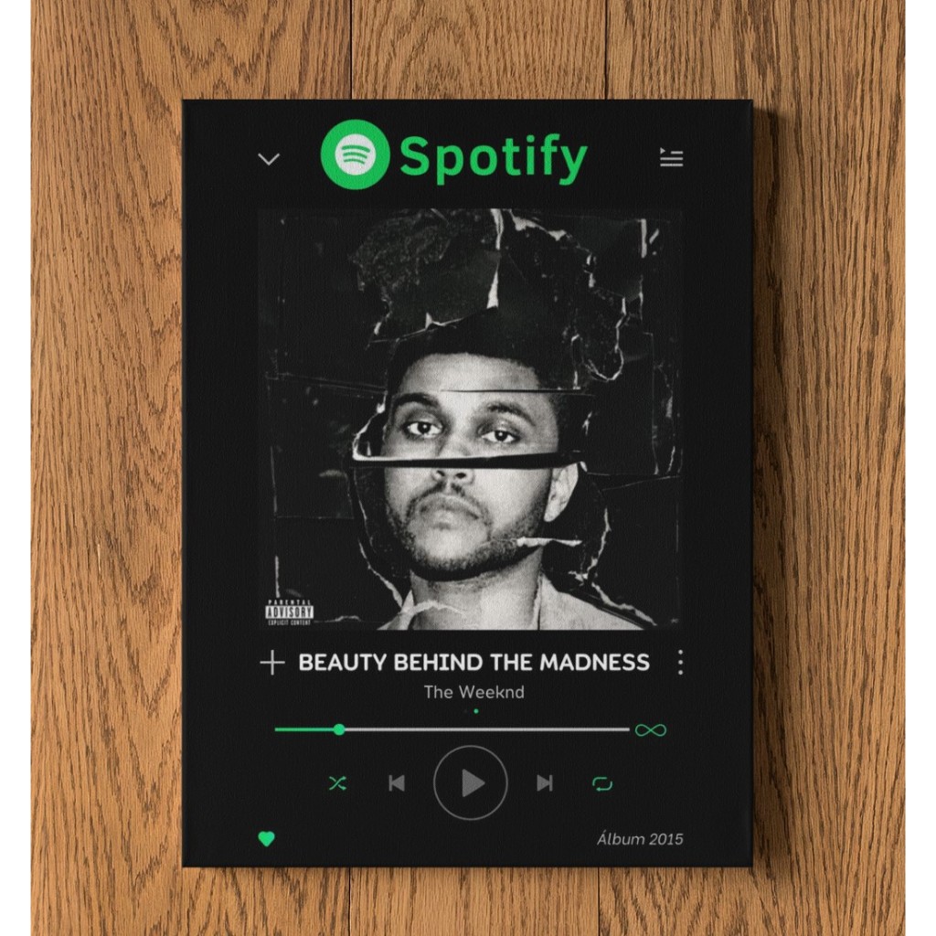 The Weeknd - Beauty Behind The Madness Quadro Placa Decorativa