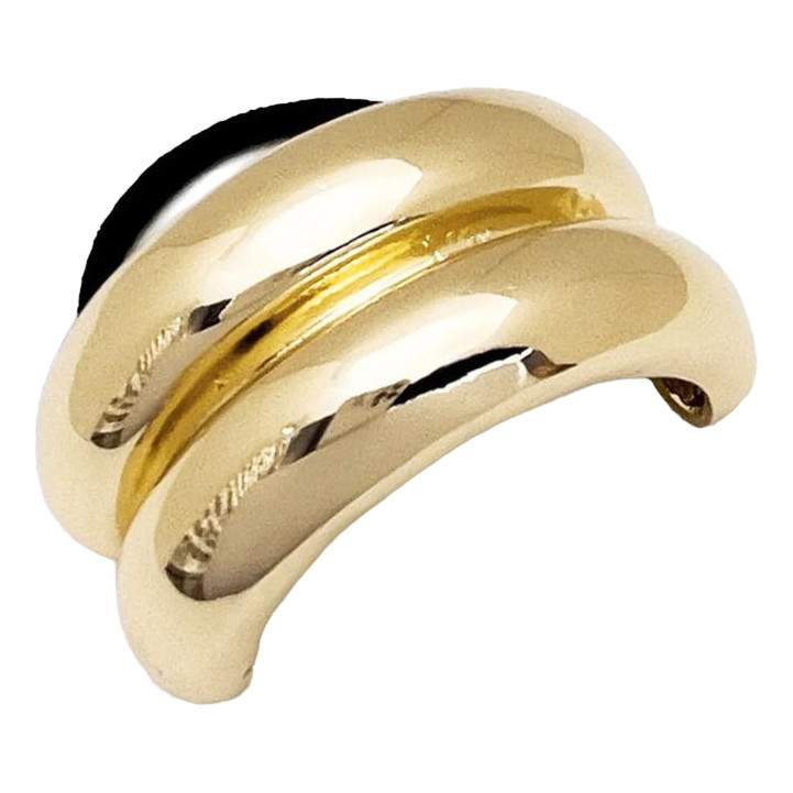 Acessório De Cabelo Presilha Elástico Metal Dourado Rabico