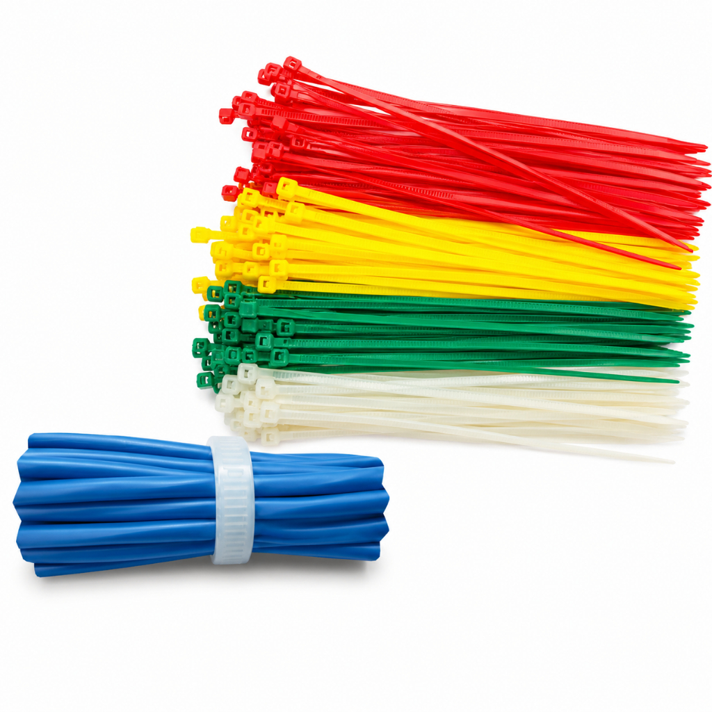 Abraçadeira Nylon 3,6x100mm 10cm Branca Enforca Gato Presilha Fixador Zip Tie Cabos Fios Elétrico