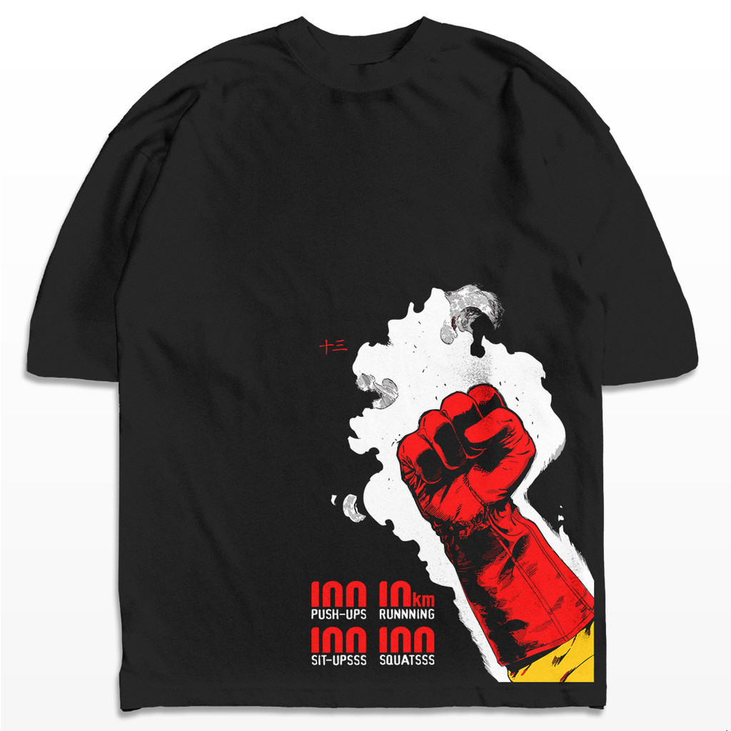 Camiseta One Punch-Man Streetwear Harajuku Aesthetic Camisa Basica e Oversized Unissex
