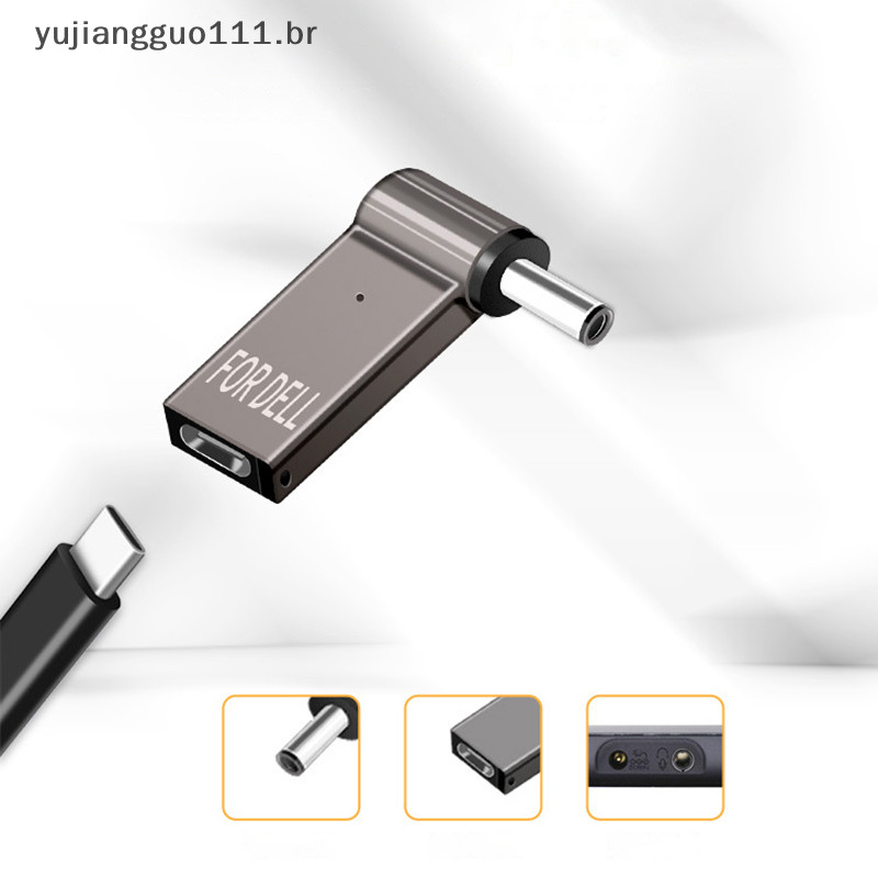 # BR Adaptador De Alimentação Para Laptop Conector Plug USB Tipo-C Fêmea Macho Jack .