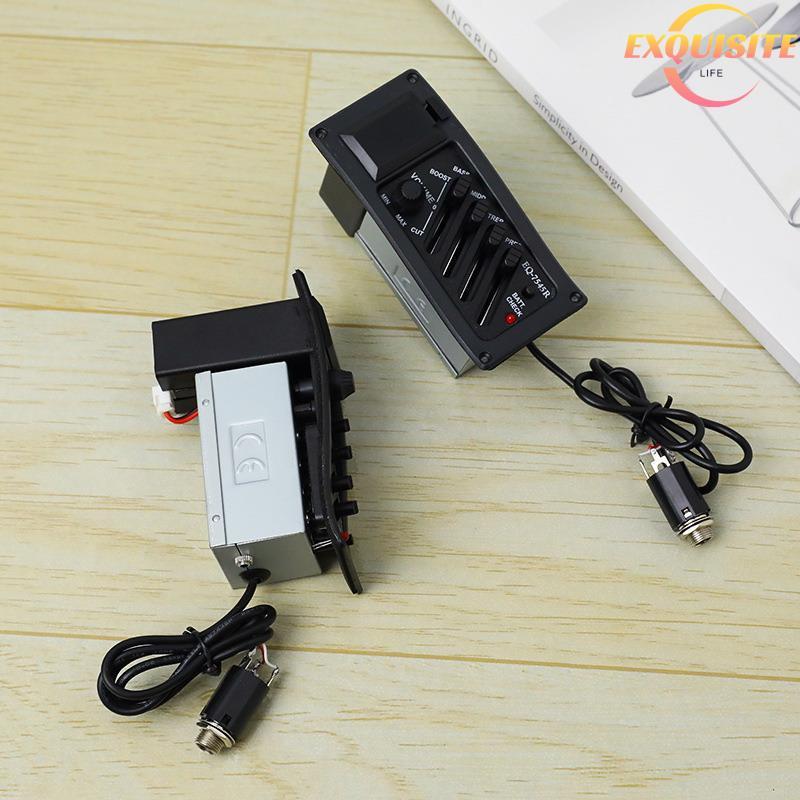 [EL-t] Guitarra Piup Acústica EQ Piezo Pré-Amplificador Equalizador Tuner Para Guitarras Acústicas Novo