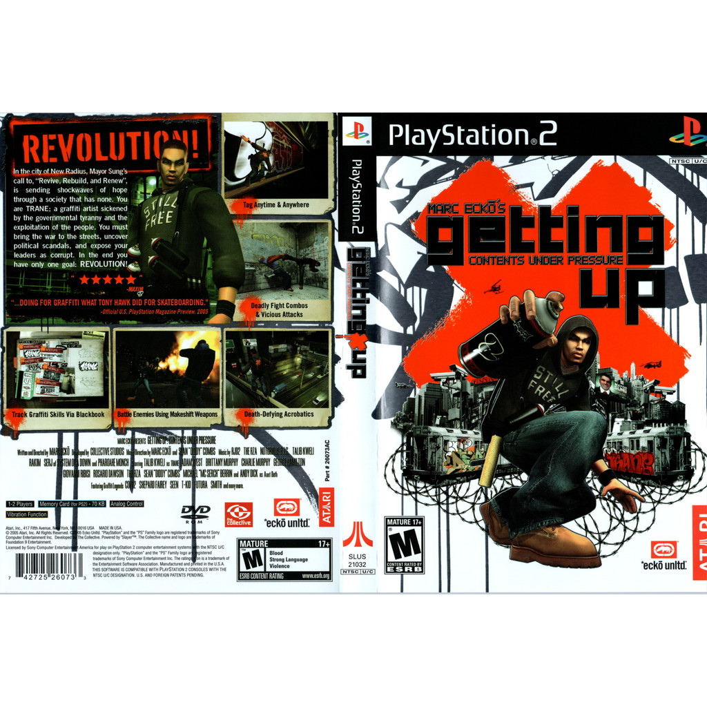 Marc Ecko's Getting Up- Contents Under Pressure - PS2