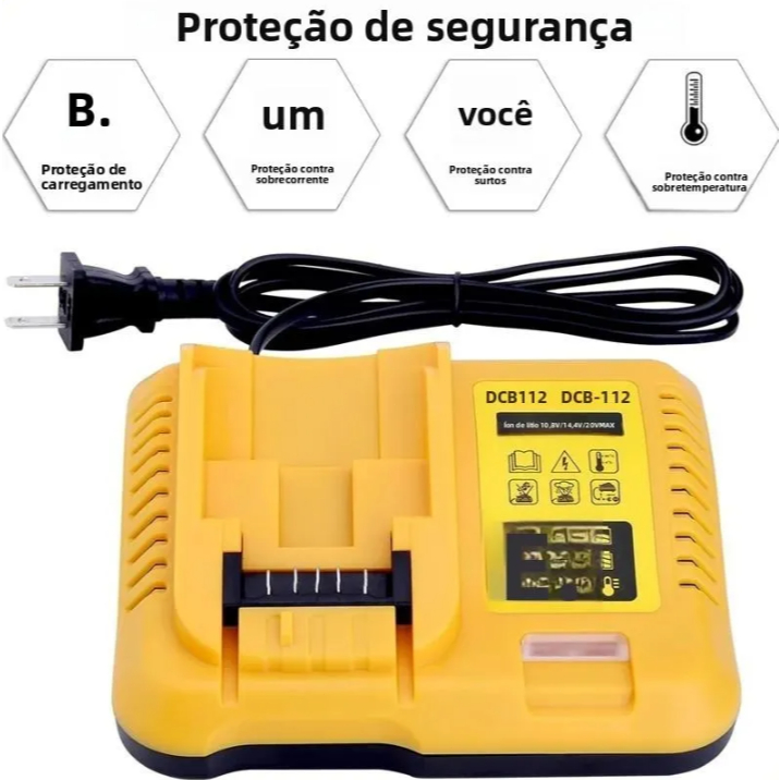 Dcb112 Charger For De*walt 12v/20v Battery Dcb200 Dcb203