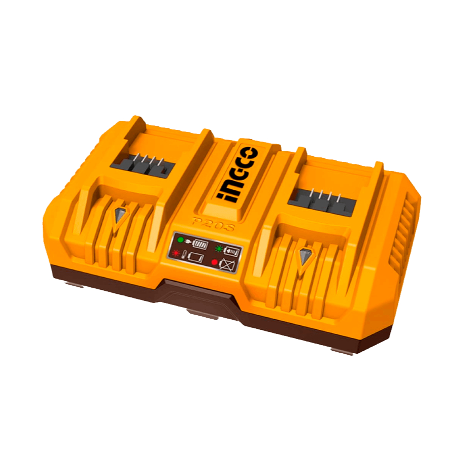Carregador De Bateria Ingco Duplo 4.0ah 20v fcli2082-9