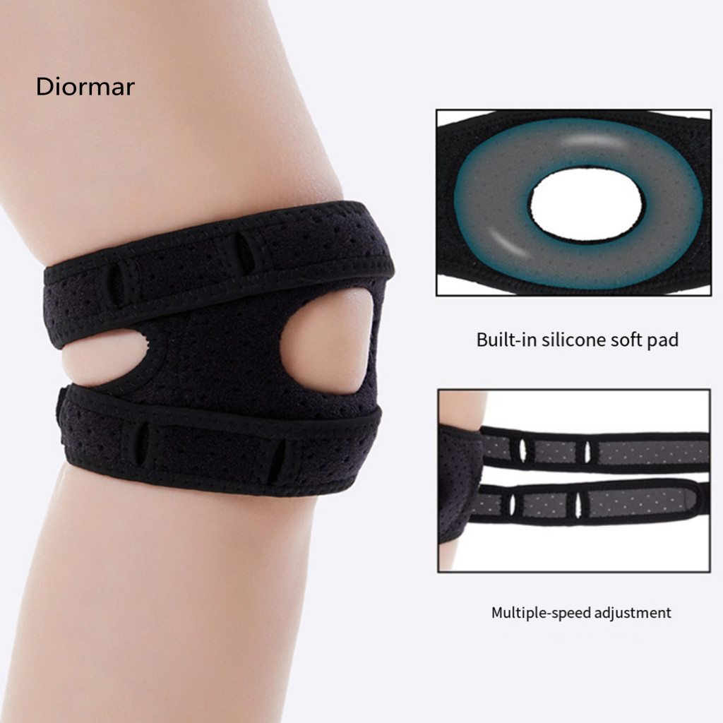 Athletes Knee Support Adjustable 2pcs Patella Strap Elastic Brace for Men Women Pain Relief Patellar Tendon Stabilizer f