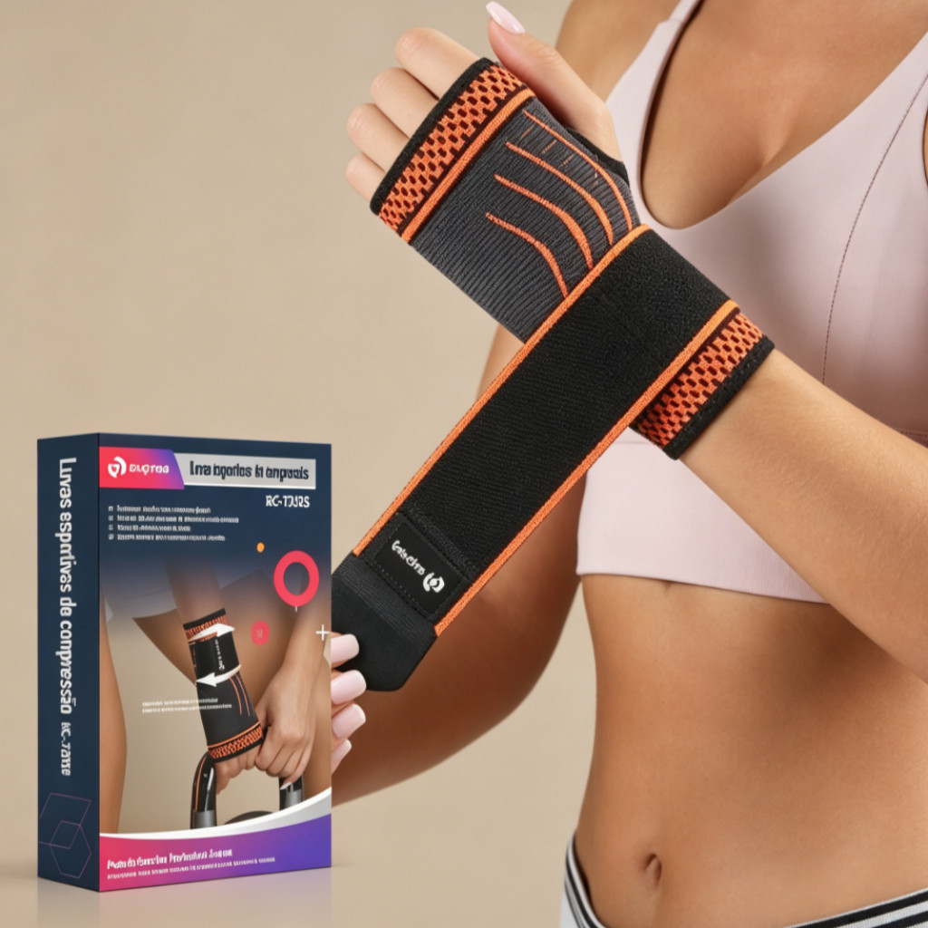 Adjustable Compression Wrist Brace Tendonitis Orthopedic Elastic Wrist Brace para academia esportes crossfit